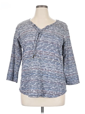 Christopher & Banks 3/4 Sleeve T-Shirt (view 1)