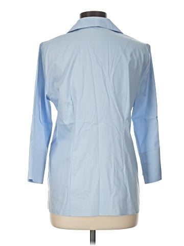 Lands' End 3/4 Sleeve Button-Down Shirt (view 2)