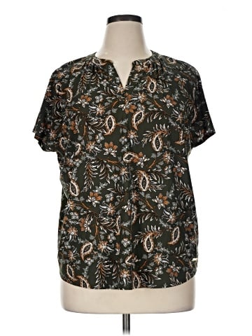 Jones New York Signature Short Sleeve Blouse (view 1)