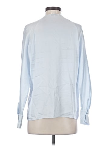 Vince. Long Sleeve Silk Top (view 2)