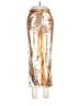 Unbranded 100% Polyester Metallic Gold Casual Pants Size L - photo 1