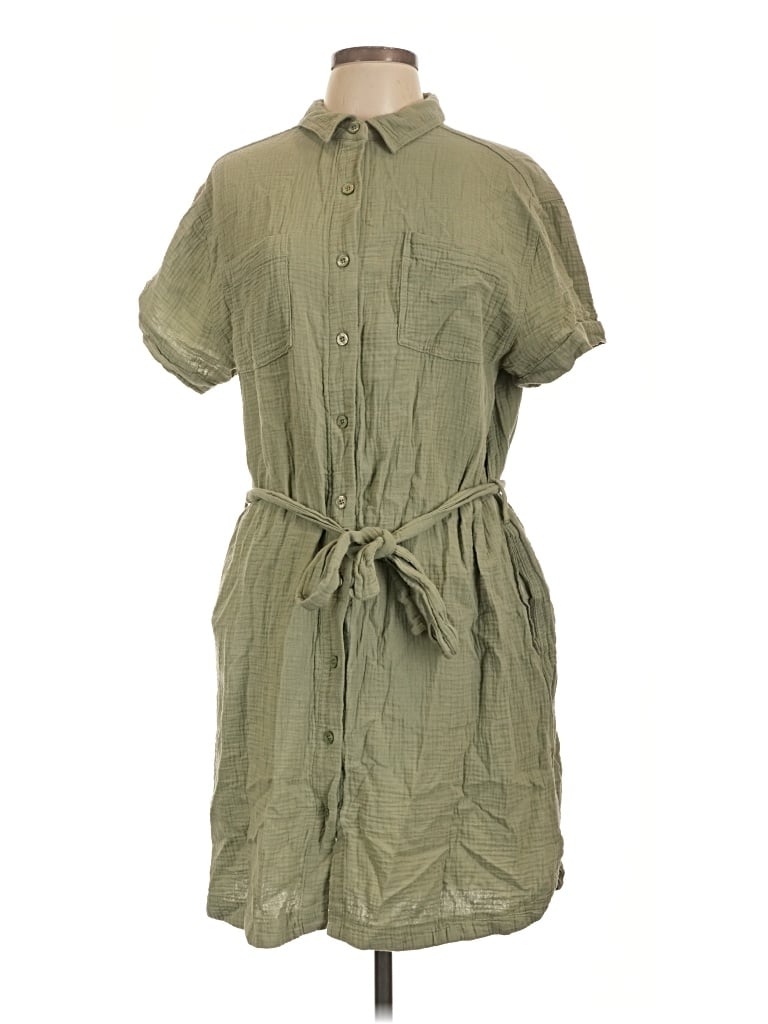 Pre-owned Weatherproof Casual Dress In Green