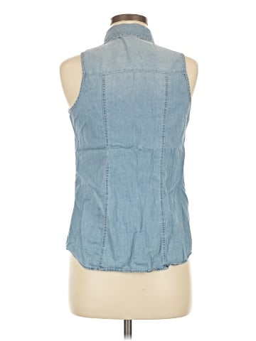 Cotton Express Sleeveless Button-Down Shirt (view 2)