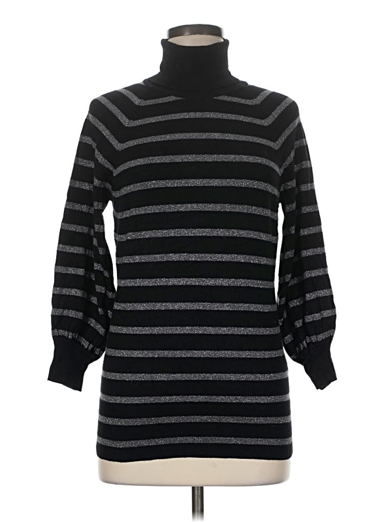 Pre-owned Express Design Studio Turtleneck Sweater In Black