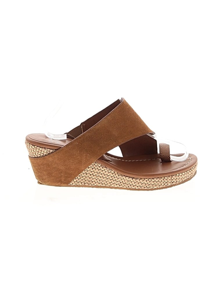 Pre-owned Donald J Pliner Wedges In Brown