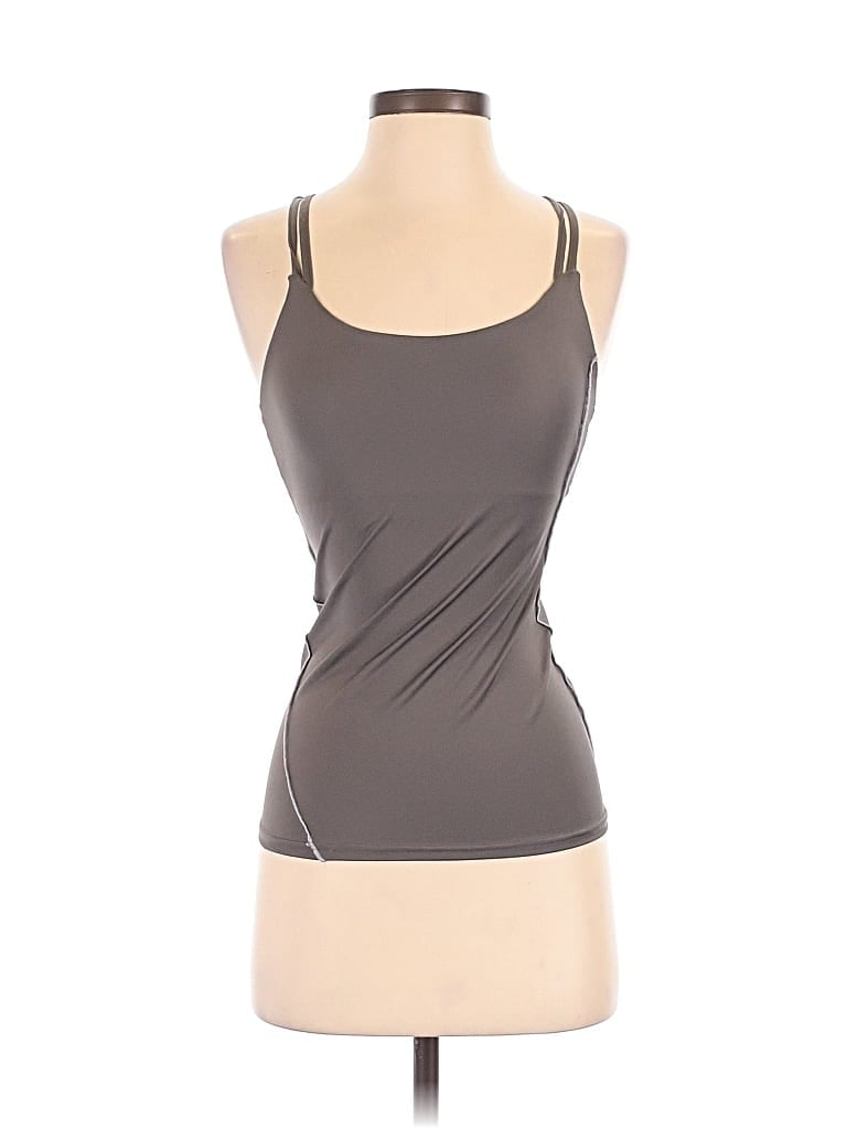 Pre-owned Mountain Hardwear Tank Top Gray Strapless Neckline Tops