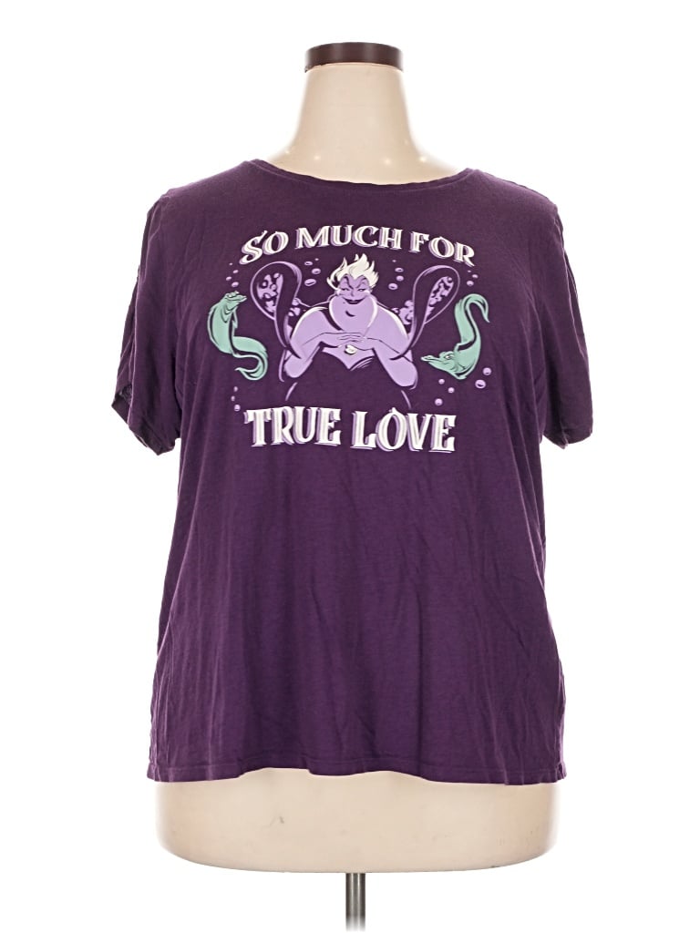 Pre-owned Disney Short Sleeve T-shirt In Purple