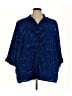 Catherines Paisley Blue 3/4 Sleeve Blouse Size 4X - photo 1