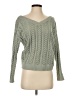 Jessica Simpson 100% Polyester Chevron-herringbone Green Pullover Sweater Size S - photo 1