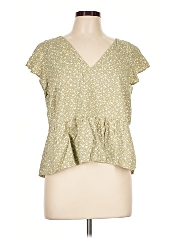 Abercrombie & Fitch Short Sleeve Blouse (view 1)