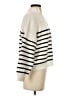 MNG Stripes Ivory Pullover Sweater Size XS - photo 4