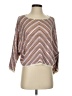 Mango 100% Cotton Chevron-herringbone Brown Pullover Sweater Size XXS - photo 1