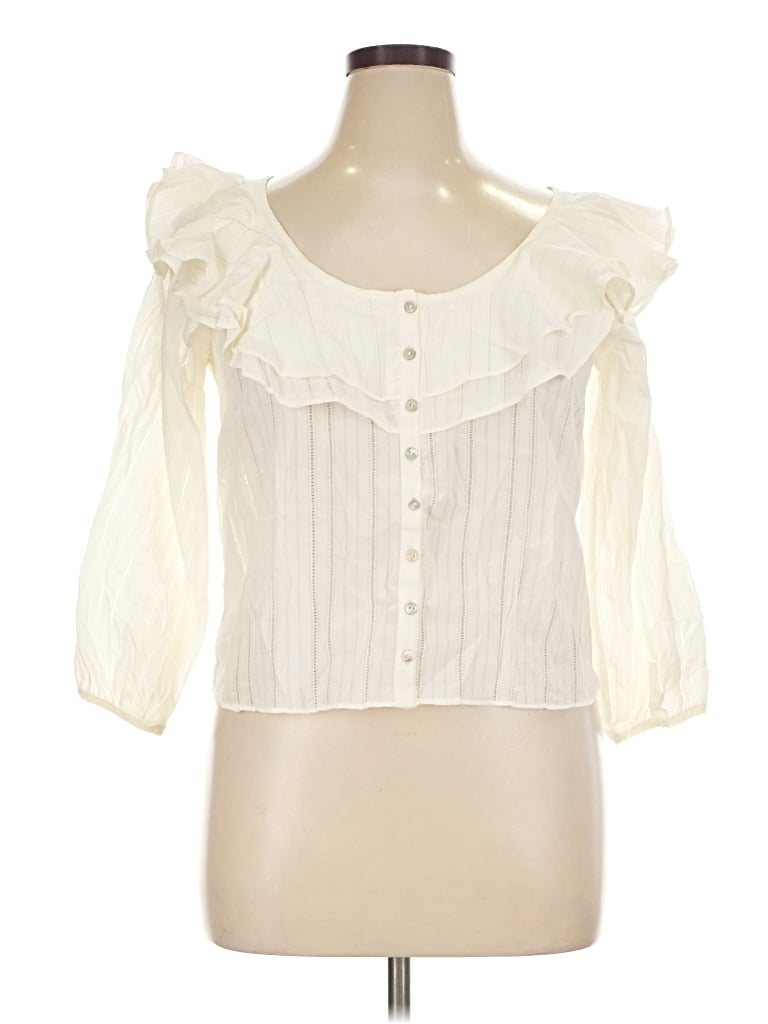 Nation Ltd 3/4 Sleeve Blouse In Ivory
