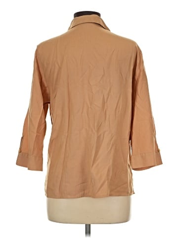 Joanna 3/4 Sleeve Button-Down Shirt (view 2)