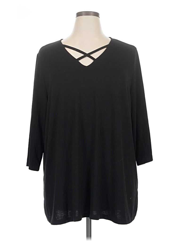 Pre-owned Catherines Casual Dress In Black