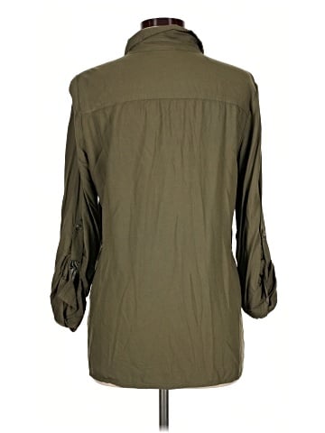 White Stag 3/4 Sleeve Button-Down Shirt (view 2)