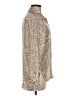 Catherine Malandrino Metallic Silver Long Sleeve Blouse Size M - photo 4