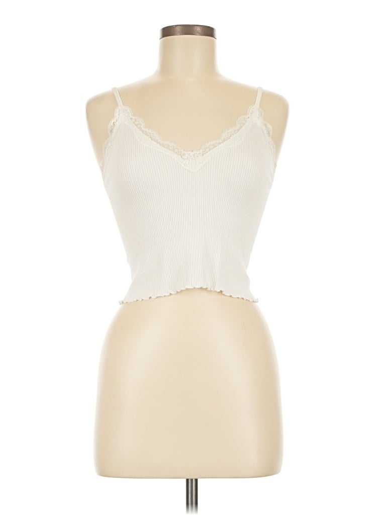Pre-owned Pull & Bear Tank Top Ivory Strapless Neckline Tops