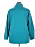 Coldwater Creek 100% Polyester Chevron-herringbone Teal Turtleneck Sweater Size 2X - photo 2