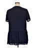 Pleione 100% Polyester Blue Short Sleeve Top Size XL - photo 2