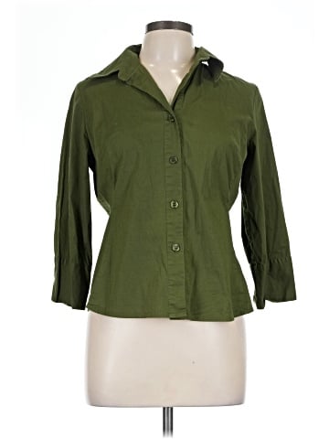 Ninety 3/4 Sleeve Button-Down Shirt (view 1)