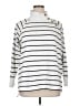 J.Crew Factory Store Stripes White Pullover Sweater Size XL - photo 1