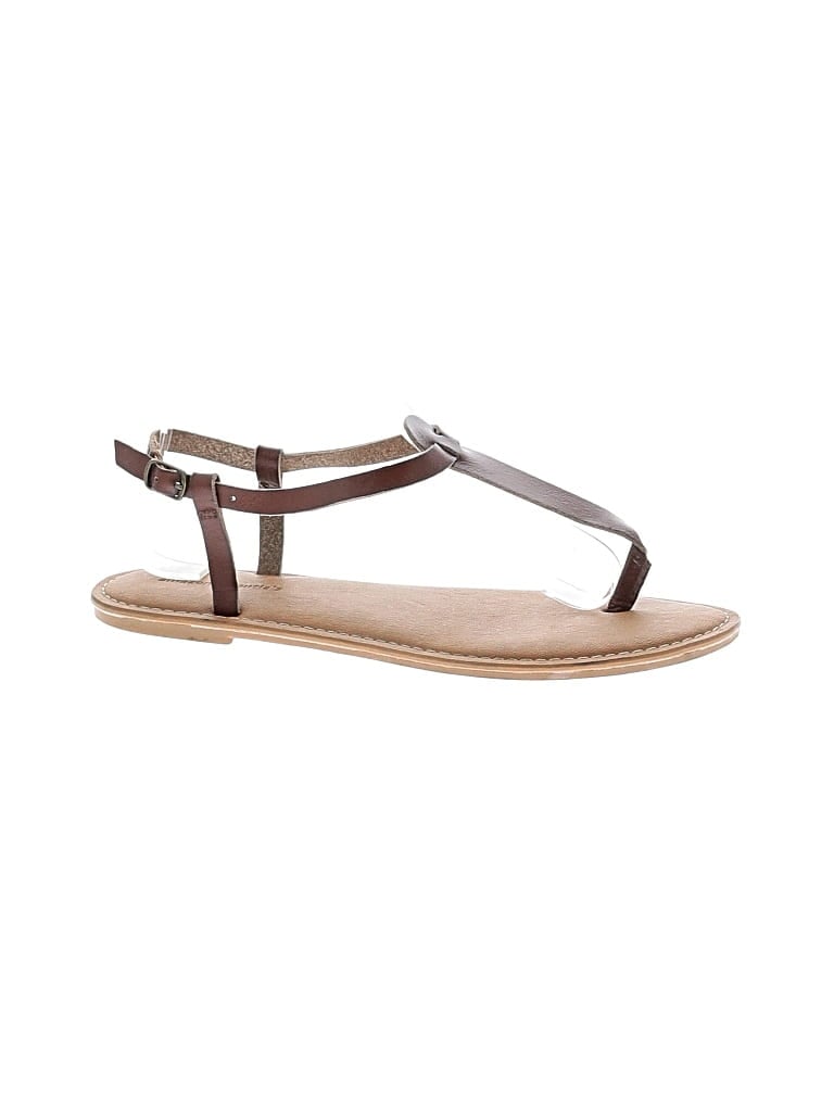 Pre-owned Amazon Essentials Sandals In Brown