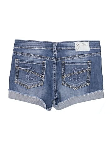 Silver Denim Shorts (view 2)