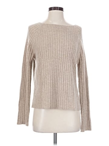 Olive Wool Pullover Sweater (view 1)