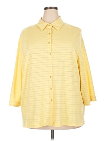 Allison Daley 3/4 Sleeve Button-Down Shirt (view 1)