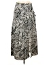 Topshop 100% Polyester Print Silver Casual Skirt Size 8 - photo 1