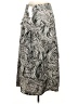 Topshop 100% Polyester Print Silver Casual Skirt Size 8 - photo 2