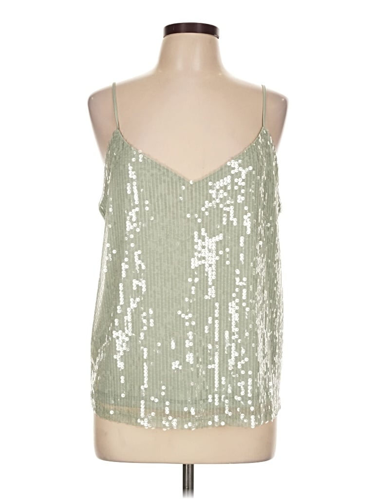 Pre-owned Primark Sleeveless Top Silver Sweetheart Neckline Tops