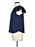 Mine Blue Short Sleeve Blouse Size L - photo 5