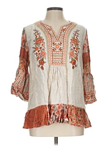 John Mark 3/4 Sleeve Blouse (view 1)