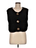 Unbranded 100% Polyester Black Sweater Vest Size M - photo 1