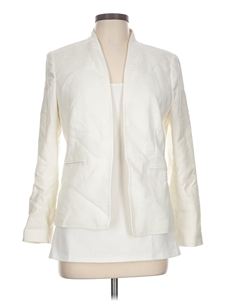Pre-owned Jcrew Blazer Jacket In Ivory