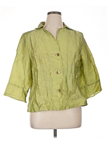Jones New York Collection 3/4 Sleeve Button-Down Shirt (view 1)