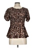 Zara Brown Short Sleeve Blouse Size L - photo 1