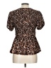 Zara Brown Short Sleeve Blouse Size L - photo 2