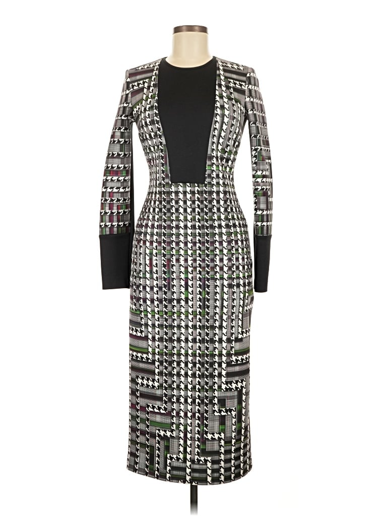 Pre-owned Clover Canyon Cocktail Dress In Gray