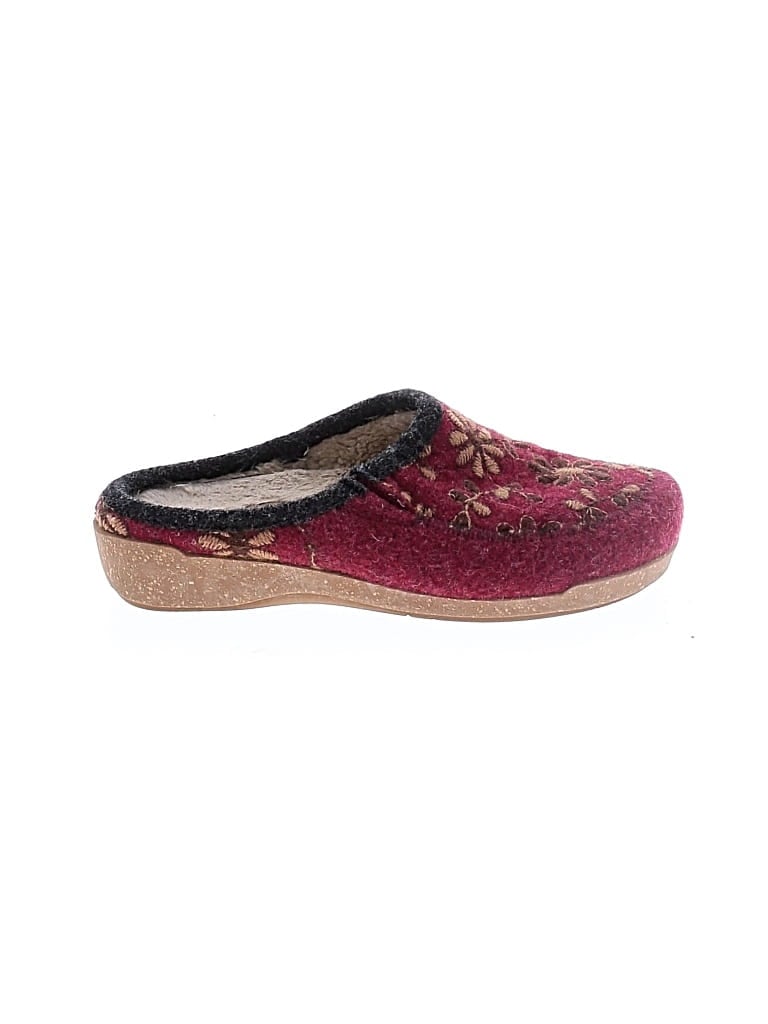 Pre-owned Taos Mule/clog In Burgundy