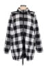 Coldwater Creek 100% Polyester Checkered-gingham Gray Coat Size 1X - photo 1
