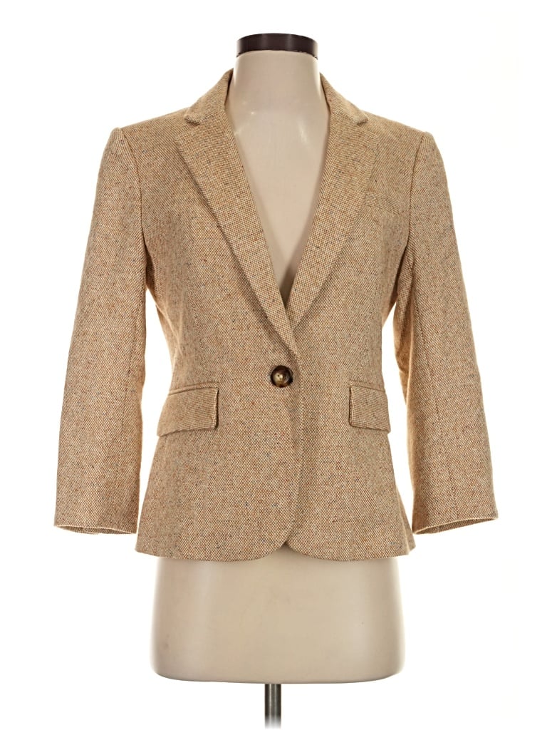 Pre-owned Veronica Beard Blazer Jacket In Tan