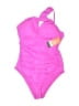 Sofia by Sofia Vergara Solid Pink One Piece Swimsuit Size M - photo 1
