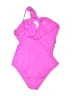 Sofia by Sofia Vergara Solid Pink One Piece Swimsuit Size M - photo 2