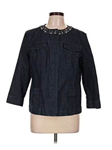 JM Collection Denim Jacket (view 1)