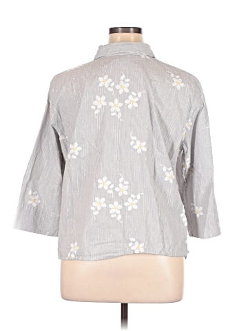 Alfred Dunner 3/4 Sleeve Button-Down Shirt (view 2)