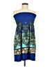 Bongo Paisley Blue Cocktail Dress Size M - photo 1