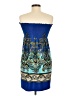Bongo Paisley Blue Cocktail Dress Size M - photo 2